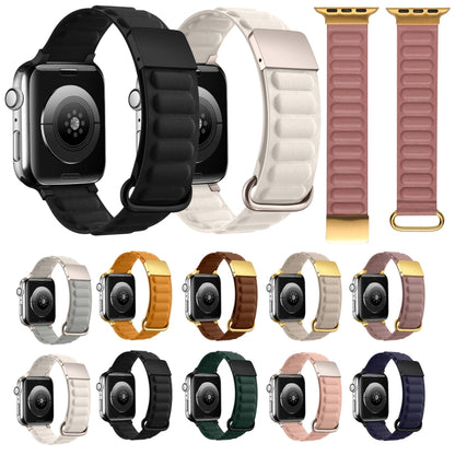 Magnetic Reverse Buckle Watch Band For Apple Watch Series 8&7 45mm(Starlight) - Smart Wear by PMC Jewellery | Online Shopping South Africa | PMC Jewellery