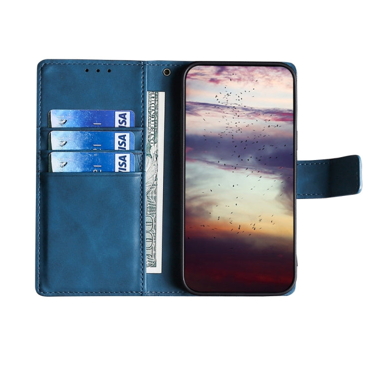 For Nokia G22 Skin Feel Crocodile Magnetic Clasp Leather Phone Case(Blue) - free shipping - PMC TechLife - Order now!