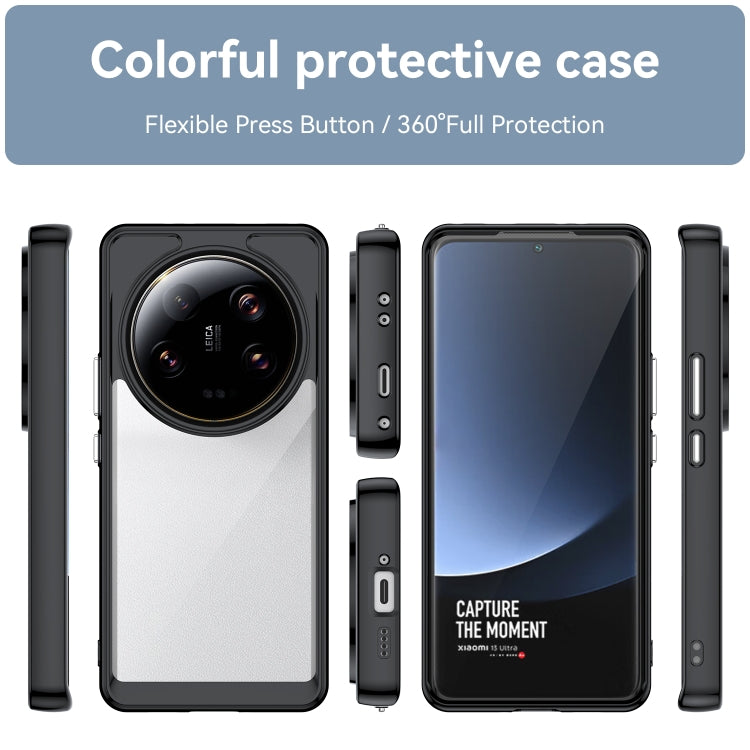 For Xiaomi 13 Ultra Colorful Series Acrylic + TPU Phone Case(Black) - free shipping - PMC TechLife - Order now!