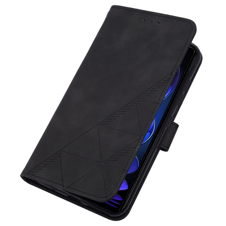 For Xiaomi Redmi Note 12 Pro+ 5G Global Crossbody 3D Embossed Flip Leather Phone Case(Black) - free shipping - PMC TechLife - Order now!