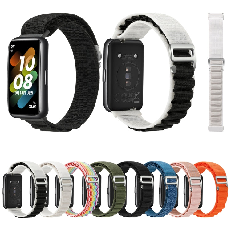For Huawei Band 7 Loop Nylon Watch Band(Green) - Smart Wear by PMC TechLife | Online Shopping South Africa | PMC TechLife