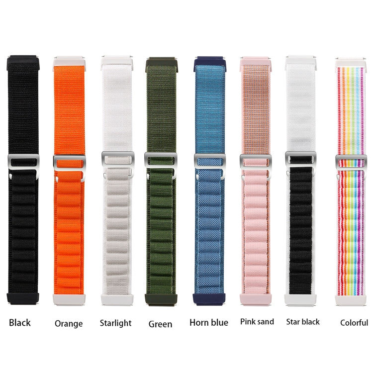 For Huawei Band 7 Loop Nylon Watch Band(Starlight Black) - Smart Wear by PMC TechLife | Online Shopping South Africa | PMC TechLife