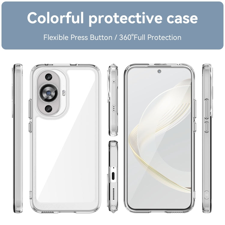 For Huawei Nova 11 Colorful Series Acrylic + TPU Phone Case(Transparent) - free shipping - PMC TechLife - Order now!