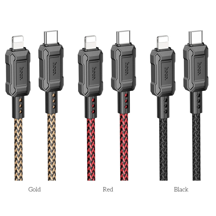 hoco X94 Leader PD 20W USB-C / Type-C to 8 Pin Charging Data Dable, Length:1m(Black) - 2 in 1 Cable by hoco | Online Shopping South Africa | PMC Jewellery