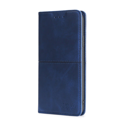 For Infinix Smart 7 Cow Texture Magnetic Horizontal Flip Leather Phone Case(Blue) - Infinix Cases by PMC Jewellery | Online Shopping South Africa | PMC Jewellery