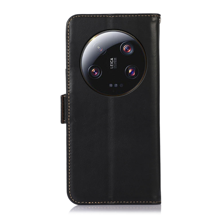 For Xiaomi 13 Ultra Crazy Horse Top Layer Cowhide Leather Phone Case(Black) - Xiaomi Cases by PMC TechLife | Online Shopping South Africa | PMC TechLife | Buy Now Pay Later Mobicred