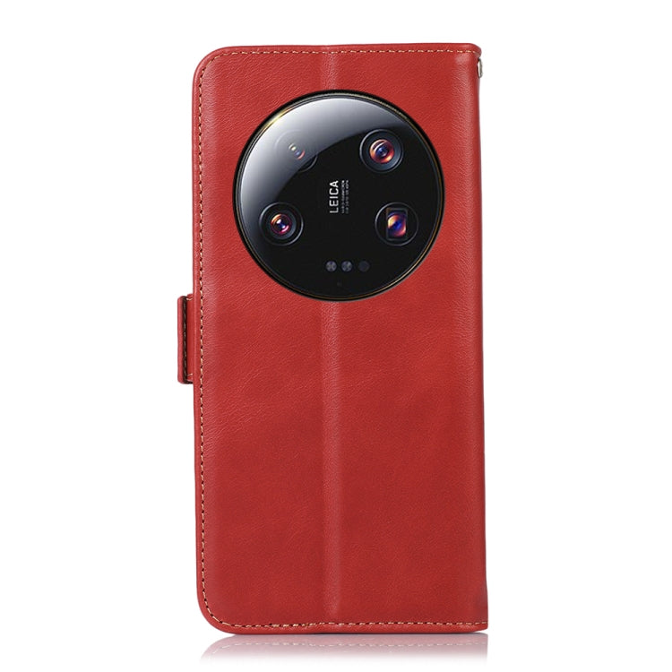 For Xiaomi 13 Ultra Crazy Horse Top Layer Cowhide Leather Phone Case(Red) - 13 Ultra Cases by PMC TechLife | Online Shopping South Africa | PMC TechLife