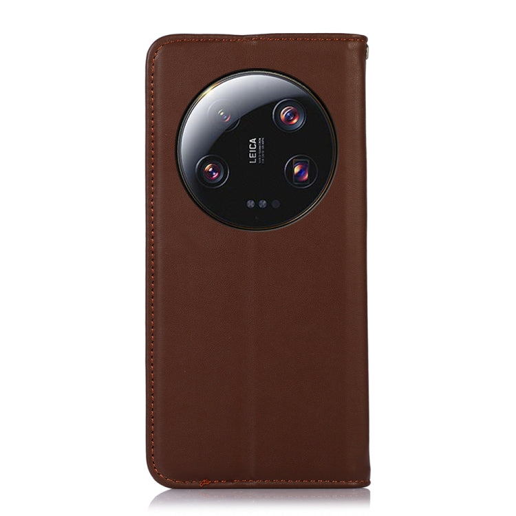 For Xiaomi 13 Ultra KHAZNEH Nappa Top Layer Cowhide Leather Phone Case(Brown) - 13 Ultra Cases by PMC TechLife | Online Shopping South Africa | PMC TechLife
