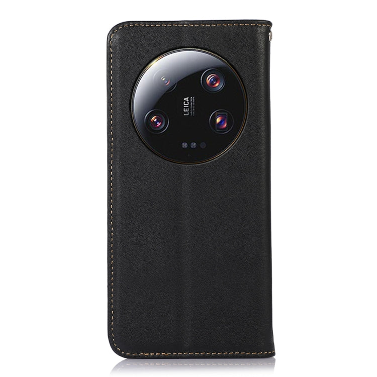 For Xiaomi 13 Ultra KHAZNEH Nappa Top Layer Cowhide Leather Phone Case(Black) - 13 Ultra Cases by PMC TechLife | Online Shopping South Africa | PMC TechLife