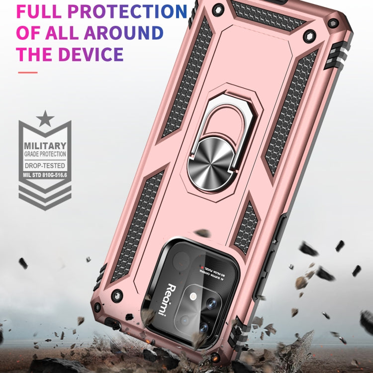 For Xiaomi Redmi 12C / 11A Shockproof TPU + PC Phone Case with Holder(Rose Gold) - free shipping - PMC TechLife - Order now!