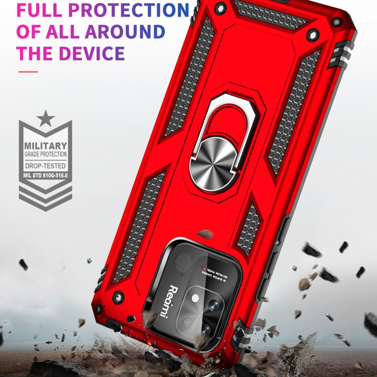 For Xiaomi Redmi 12C / 11A Shockproof TPU + PC Phone Case with Holder(Red) - free shipping - PMC TechLife - Order now!