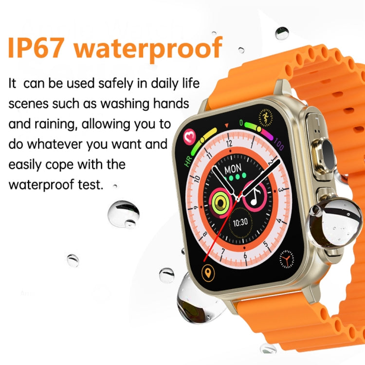 N22 2 in 1 1.96 inch HD Display Sport Bluetooth Call Earphone Smart Watch(Black) - Smart Wear by PMC TechLife | Online Shopping South Africa | PMC TechLife