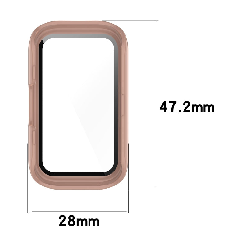 For Keep Band B3 PC + Tempered Glass Film Integrated Watch Protective Case(Pink) - Smart Wear by PMC TechLife | Online Shopping South Africa | PMC TechLife