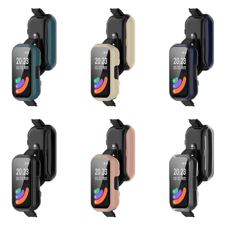 For Keep Band B3 PC + Tempered Glass Film Integrated Watch Protective Case(Pink) - Smart Wear by PMC TechLife | Online Shopping South Africa | PMC TechLife