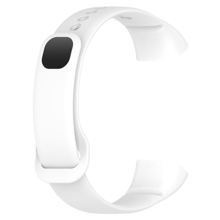 For Mambo Band 5 / 5S Solid Color Silicone Replacement Watch Band(White) - Smart Wear by PMC Jewellery | Online Shopping South Africa | PMC Jewellery