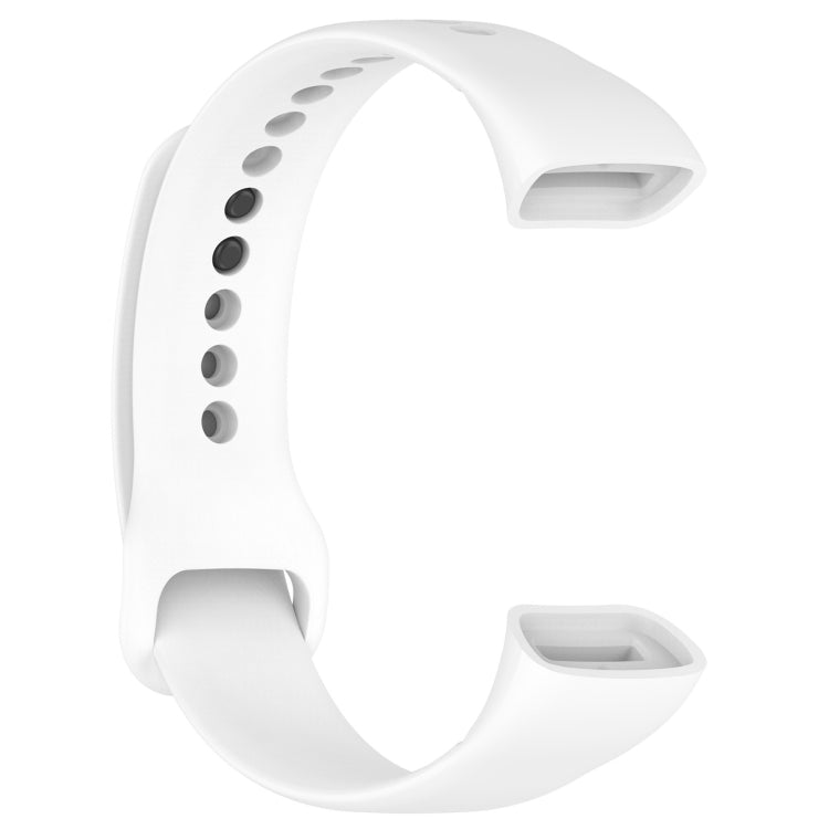 For Mambo Band 5 / 5S Solid Color Silicone Replacement Watch Band(White) - Smart Wear by PMC Jewellery | Online Shopping South Africa | PMC Jewellery