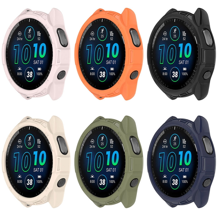 For Garmin Forerunner 965 Armor Hollow Watch Protective Case(Black) - Watch Cases by PMC TechLife | Online Shopping South Africa | PMC TechLife