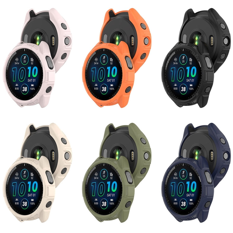 For Garmin Forerunner 965 Armor Hollow Watch Protective Case(Orange) - Watch Cases by PMC TechLife | Online Shopping South Africa | PMC TechLife