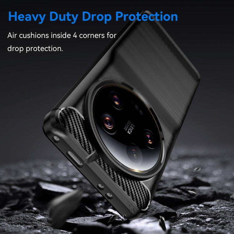 For Xiaomi 13 Ultra Carbon Fiber Brushed Texture TPU Case(Black) - free shipping - PMC TechLife - Order now!