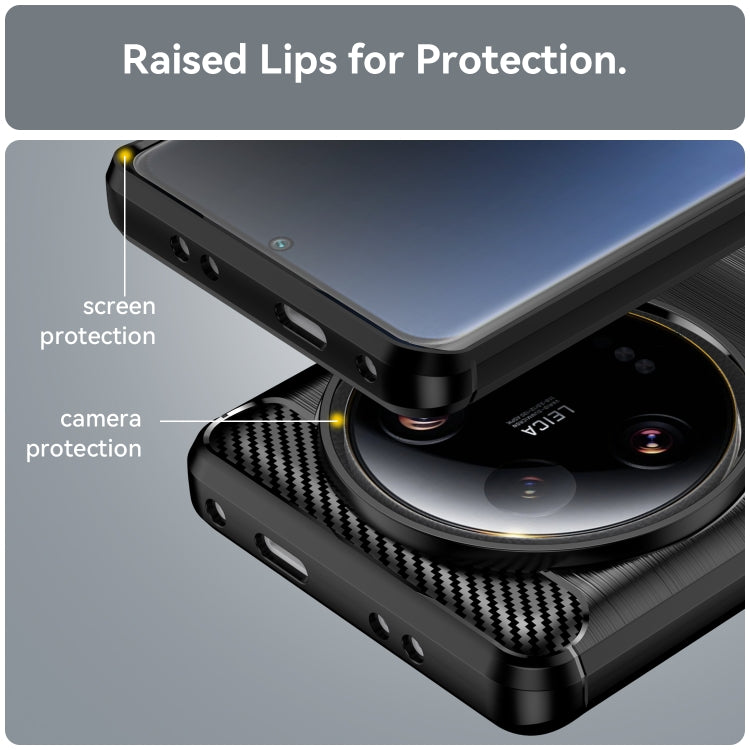 For Xiaomi 13 Ultra Carbon Fiber Brushed Texture TPU Case(Black) - free shipping - PMC TechLife - Order now!