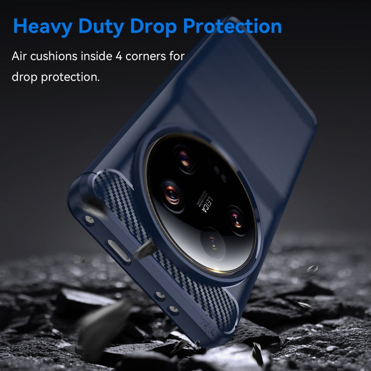 For Xiaomi 13 Ultra Carbon Fiber Brushed Texture TPU Case(Navy) - free shipping - PMC TechLife - Order now!
