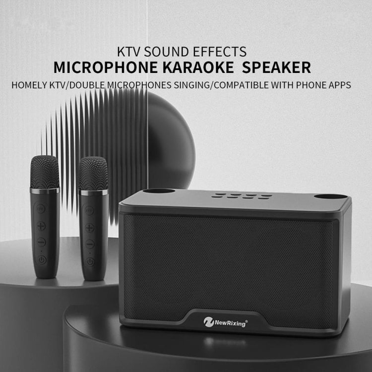 NewRixing NR8088 Wireless Microphone TWS Handheld Noise Reduction Smart Bluetooth Speaker(Black) - free shipping - PMC TechLife - Order now!