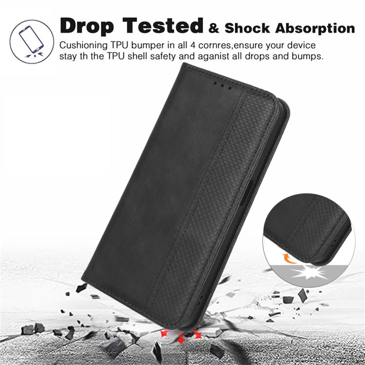 For Doogee X97 / X97 Pro Magnetic Buckle Retro Texture Leather Phone Case(Blue) - free shipping - PMC TechLife - Order now!