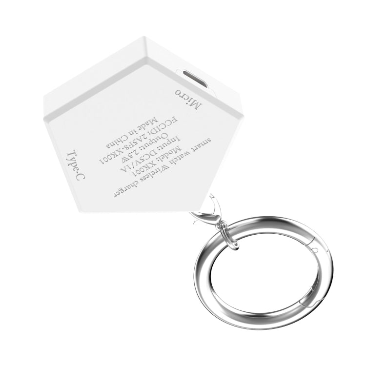 For Huawei Watch Ultimate Portable Universal Smart Watch Charger, Port:Micro-USB(White) -  by PMC TechLife | Online Shopping South Africa | PMC TechLife