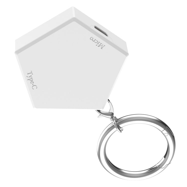 For OPPO Watch 3 / Watch 3 Pro Portable Universal Smart Watch Charger, Port:Micro-USB(White) -  by PMC TechLife | Online Shopping South Africa | PMC TechLife