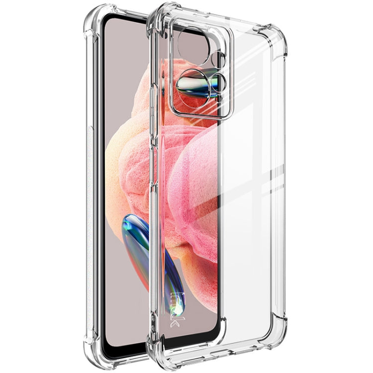 For Xiaomi Redmi Note 12 4G Global imak Shockproof Airbag TPU Phone Case(Transparent) - free shipping - PMC TechLife - Order now!