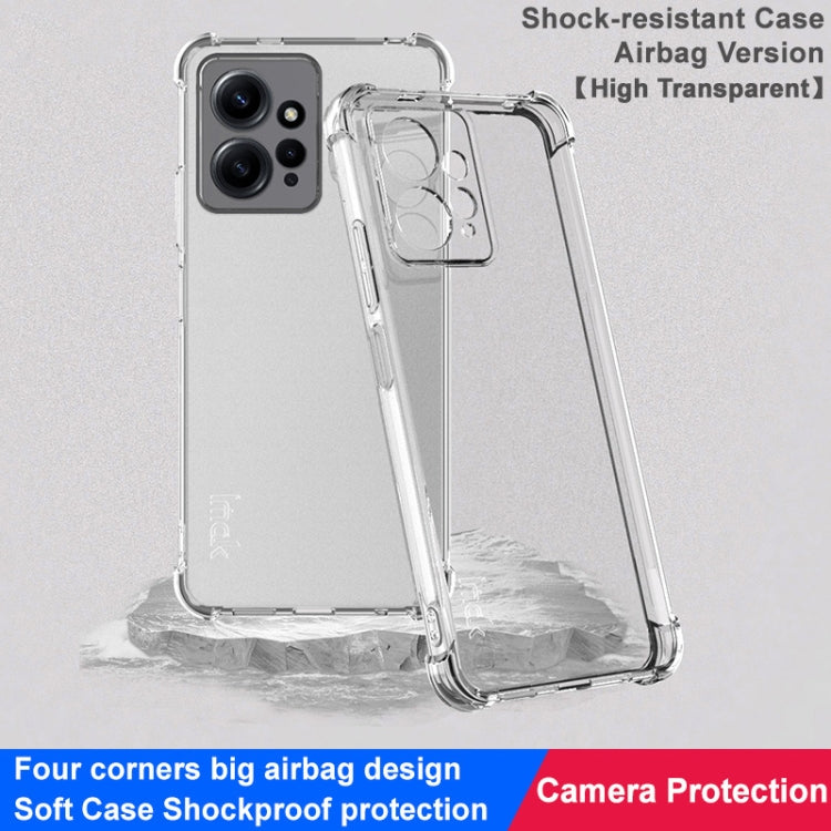 For Xiaomi Redmi Note 12 4G Global imak Shockproof Airbag TPU Phone Case(Transparent) - free shipping - PMC TechLife - Order now!