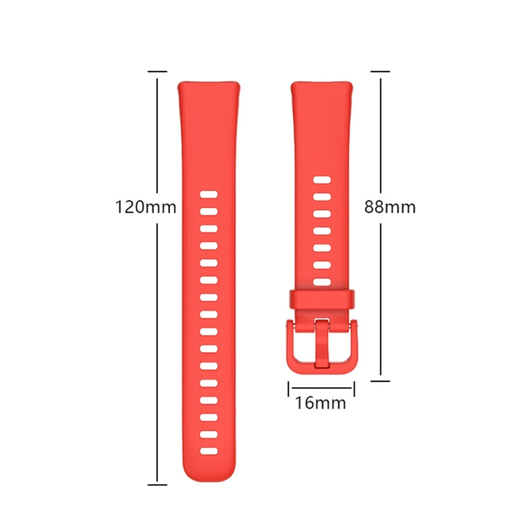 For Huawei Band 8 16mm Solid Color Silicone Replacement Watch Band(Purple) -  by PMC TechLife | Online Shopping South Africa | PMC TechLife