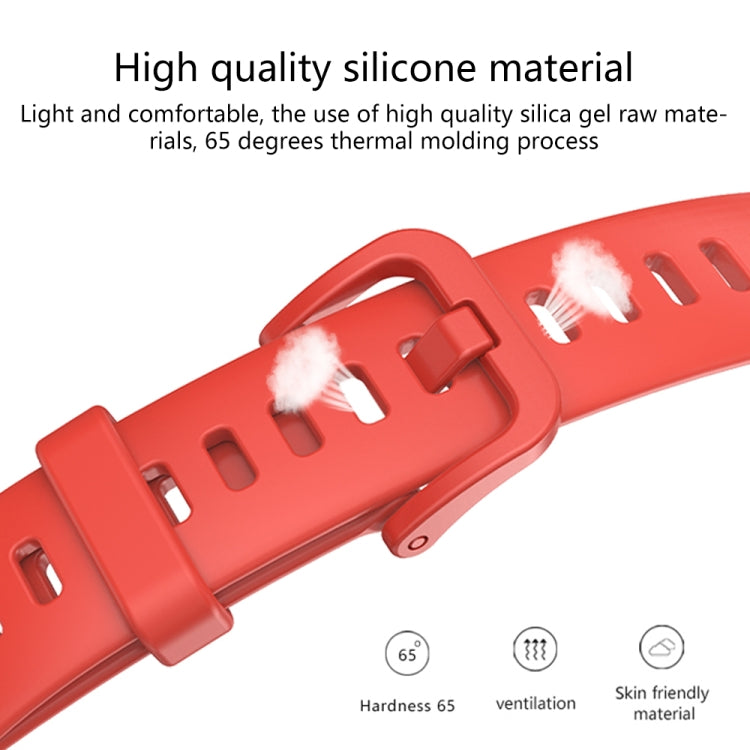 For Huawei Band 8 16mm Solid Color Silicone Replacement Watch Band(White) -  by PMC TechLife | Online Shopping South Africa | PMC TechLife