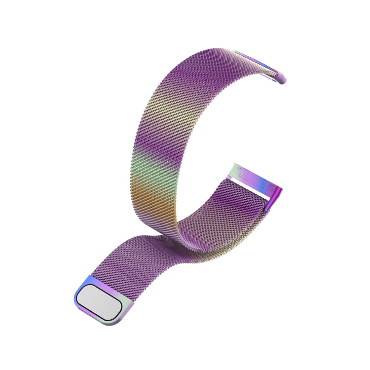 For Fitbit Versa 4 Milanese Magnetic Metal Weave Watchband, Small Size(Colorful) - Watch Bands by PMC TechLife | Online Shopping South Africa | PMC TechLife