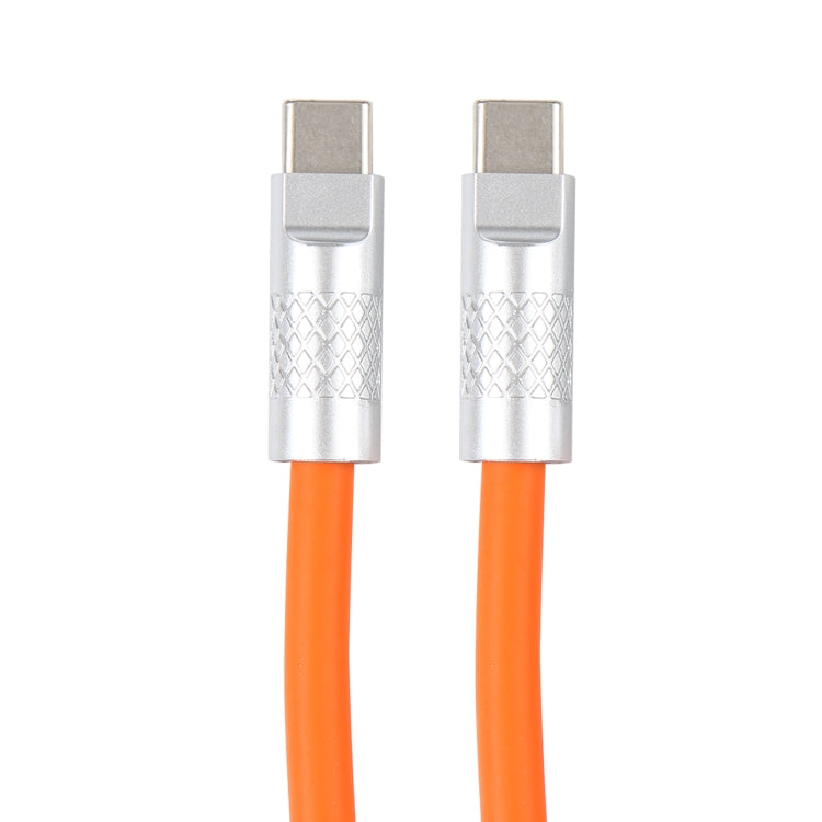 Mech Series 120W USB-C / Type-C to USB-C / Type-C Metal Plug Silicone Fast Charging Data Cable, Length: 1.2m(Orange) - free shipping - PMC TechLife - Order now!
