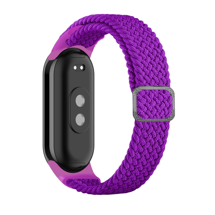 For Xiaomi Mi Band 8 Adjustable Nylon Braided Elasticity Watch Band(Purple) -  by PMC TechLife | Online Shopping South Africa | PMC TechLife