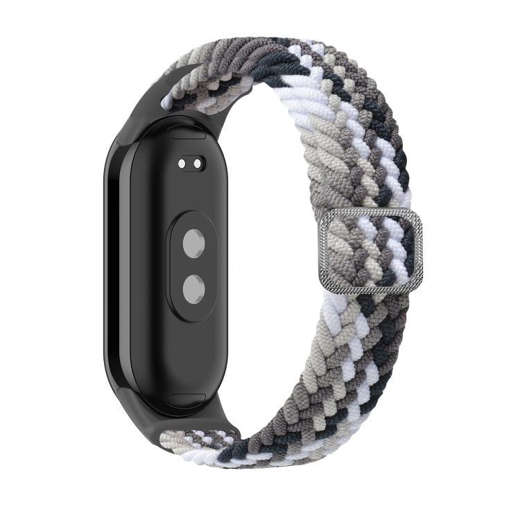 For Xiaomi Mi Band 8 Adjustable Nylon Braided Elasticity Watch Band(Colorful Black) -  by PMC TechLife | Online Shopping South Africa | PMC TechLife