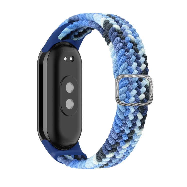 For Xiaomi Mi Band 8 Adjustable Nylon Braided Elasticity Watch Band(Colorful Blue) -  by PMC TechLife | Online Shopping South Africa | PMC TechLife