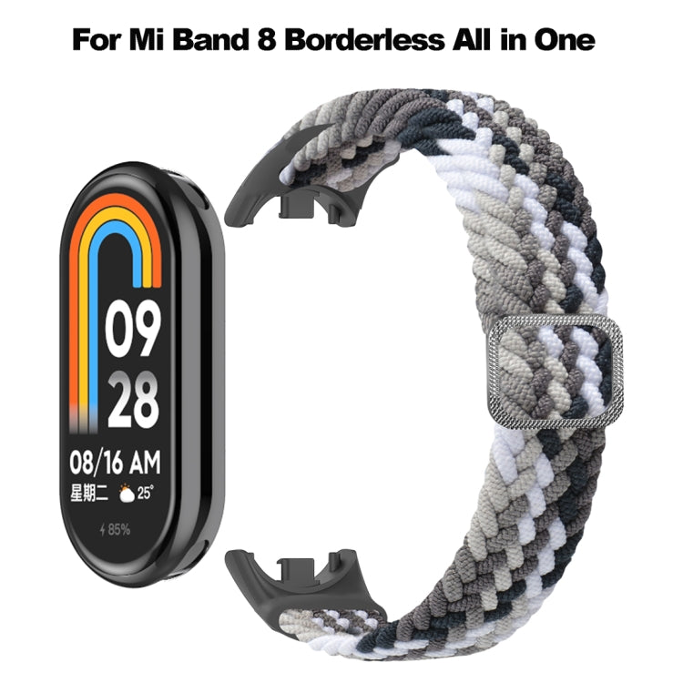 For Xiaomi Mi Band 8 Adjustable Nylon Braided Elasticity Watch Band(Grey) -  by PMC TechLife | Online Shopping South Africa | PMC TechLife