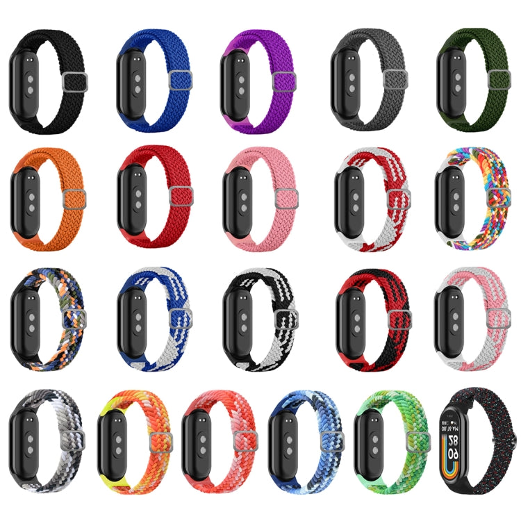 For Xiaomi Mi Band 8 Adjustable Nylon Braided Elasticity Watch Band(Purple) -  by PMC TechLife | Online Shopping South Africa | PMC TechLife