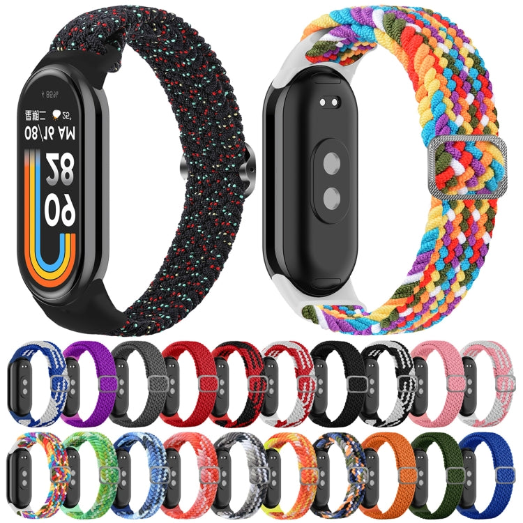 For Xiaomi Mi Band 8 Adjustable Nylon Braided Elasticity Watch Band(Grey) -  by PMC TechLife | Online Shopping South Africa | PMC TechLife