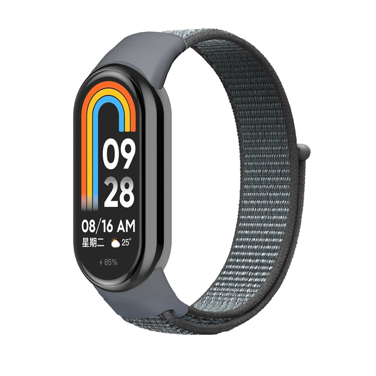 For Xiaomi Mi Band 8 Loop Nylon Replacement Watch Band(Grey) -  by PMC TechLife | Online Shopping South Africa | PMC TechLife