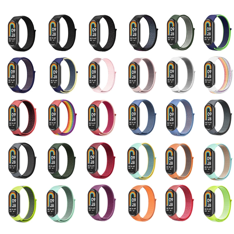 For Xiaomi Mi Band 8 Loop Nylon Replacement Watch Band(Lime Green) -  by PMC TechLife | Online Shopping South Africa | PMC TechLife