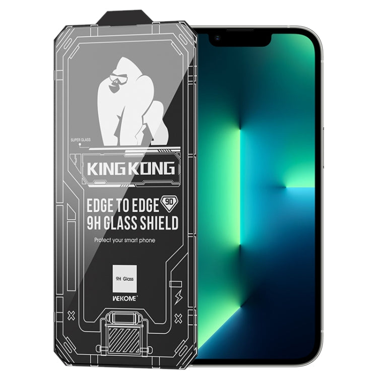 For iPhone 13 Pro Max WK WTP-066 King Kong Vacha 9D Curved HD Tempered Glass Film(Black) - iPhone 13 Pro Max Tempered Glass by WK | Online Shopping South Africa | PMC Jewellery