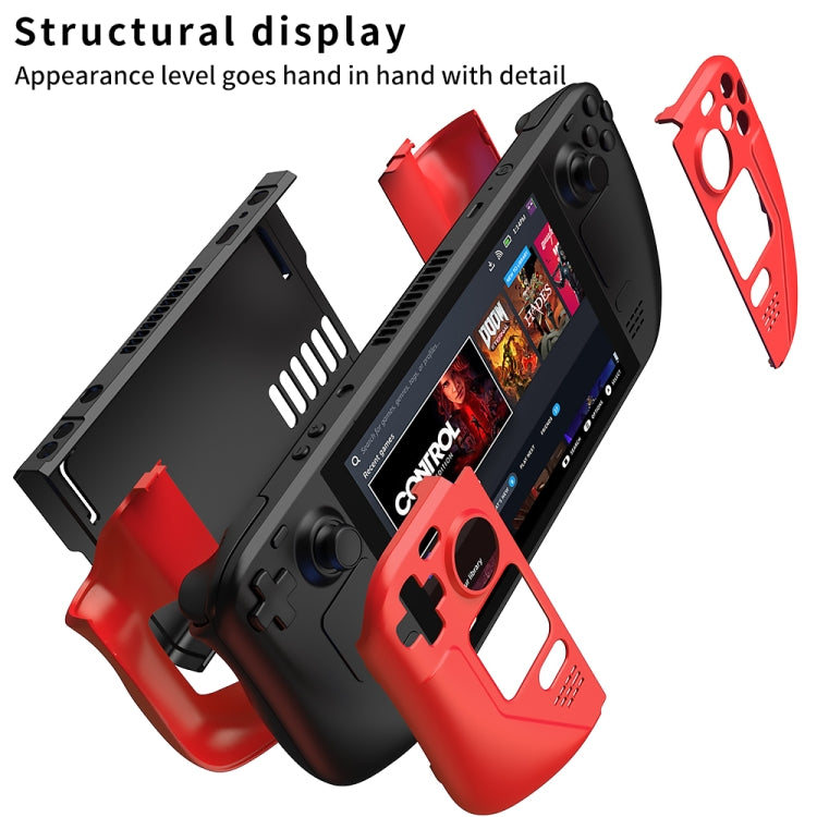 GKK For Steam Deck Color Contrast Anti-fall Game Console Case(Black) - Cover Case by GKK | Online Shopping South Africa | PMC Jewellery | Buy Now Pay Later Mobicred