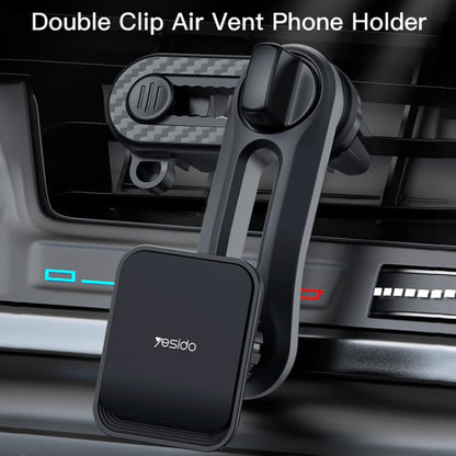 Yesido C106 Car Air Outlet Dual Clip Magsafe Magnetic Phone Navigation Holder(Black) - Car Holders by Yesido | Online Shopping South Africa | PMC Jewellery