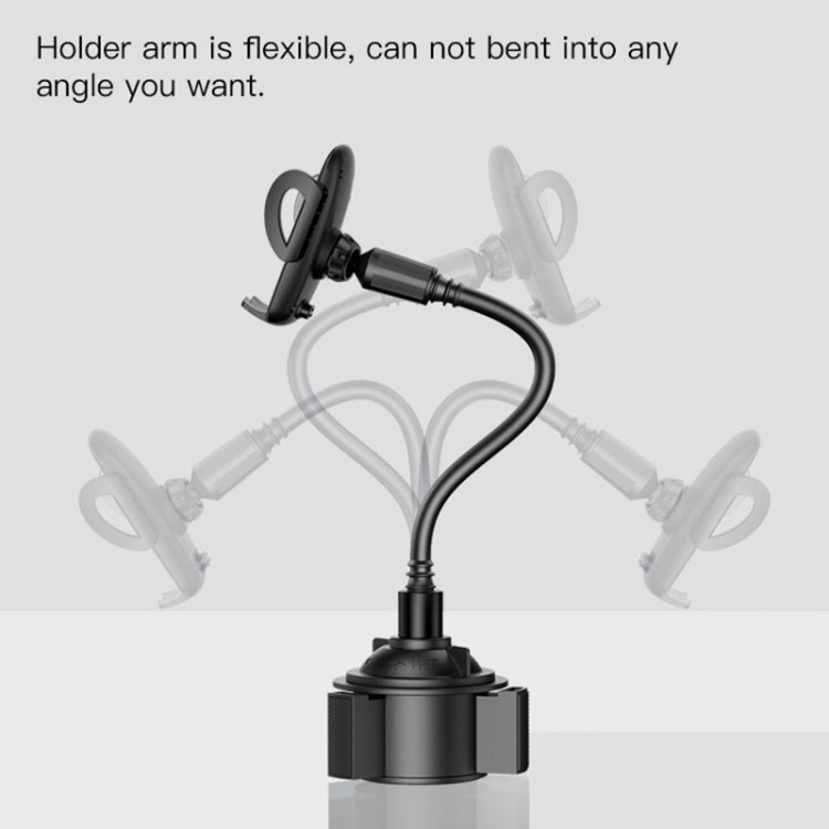 Yesido C112 Universal Car Water Cup Holder Telescopic Hose Phone Holder(Black) - Universal Car Holders by Yesido | Online Shopping South Africa | PMC Jewellery | Buy Now Pay Later Mobicred