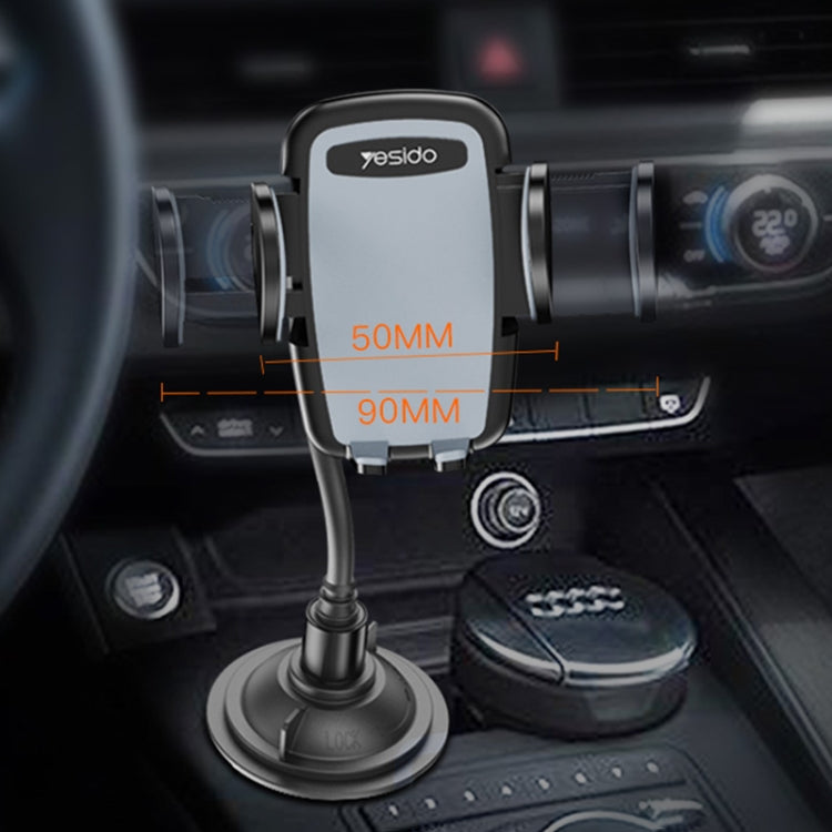 Yesido C112 Universal Car Water Cup Holder Telescopic Hose Phone Holder(Black) - free shipping - PMC TechLife - Order now!