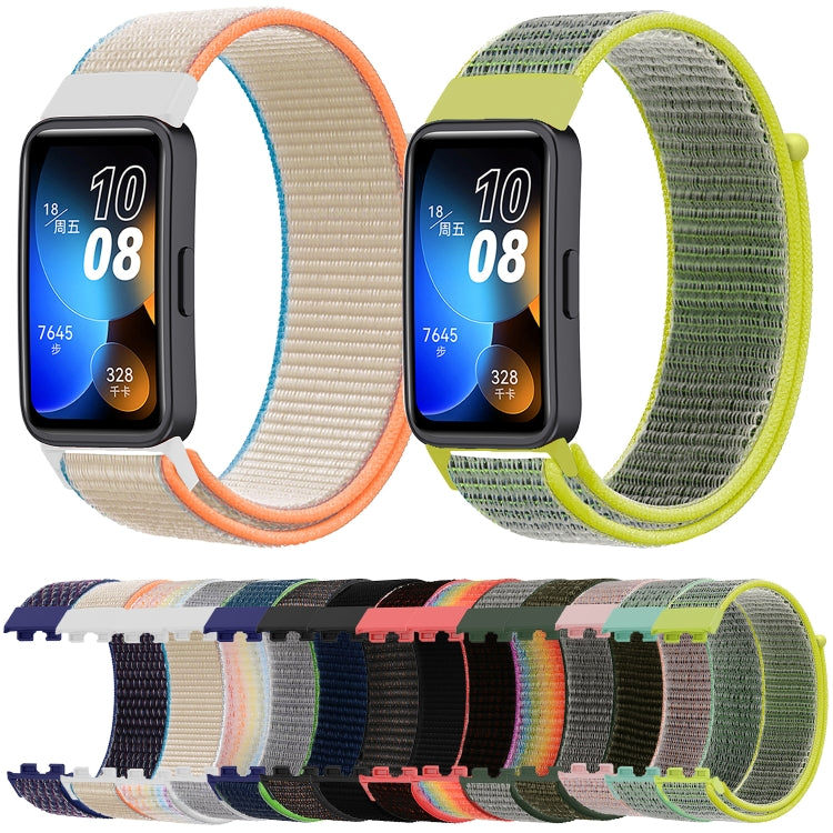 For Huawei Band 8 16mm Woven Nylon Loop Watch Band(Colorful) - Watch Bands by PMC TechLife | Online Shopping South Africa | PMC TechLife