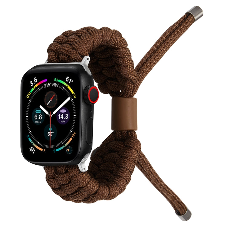 Stretch Plain Silicone Bean Watch Band For Apple Watch Ultra 49mm(Coffee Brown) - Watch Bands by PMC TechLife | Online Shopping South Africa | PMC TechLife